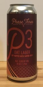 P3 Oat Lager