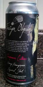 Transgression Culture: Honey Frangipane Imperial Stout