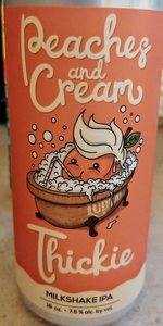 Peaches and Cream Thickie Milkshake