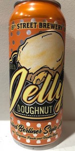 Powdered Jelly Doughnut With Tangerine, Peach, And Vanilla Beans
