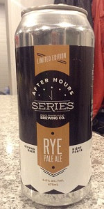 After Hours Series: Rye Pale Ale