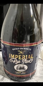 Barrel Aged Imperial Rye Stout