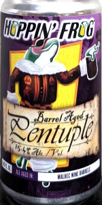 Malbec Wine Barrel Aged Pentuple