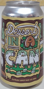 Dessert in a Can - Pistachio Cookie Dough Ice Cream