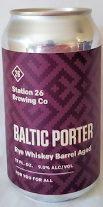 Rye Whiskey Barrel Aged Baltic Porter