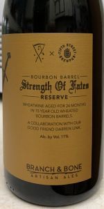 Bourbon Barrel Strength Of Fates RESERVE