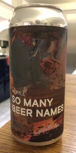 So Many Beer Names