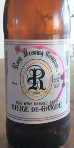 Red Wine Barrel Aged Biere De Garde