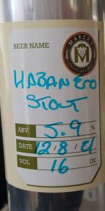 Smoked Habanero Pepper Stout