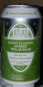 Giant Flaming Zombie Polar Bear