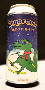 Dinosaurs Skiing In The Sky
