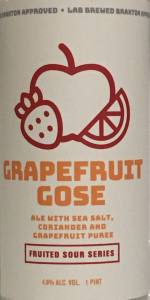 Braxton Labs Grapefruit Gose