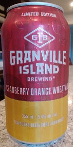 Cranberry Orange Wheat Ale