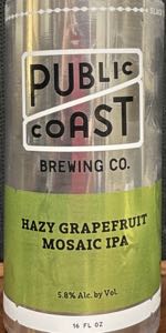 Hazy Grapefruit Mosaic IPA