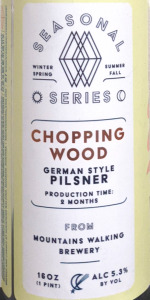 Chopping Wood - German Pilsner