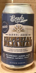 Barrel Aged Imperial Pajamas - Rye Whiskey