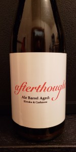 Afterthought Ale: Barrel Aged (Cashmere & Riwaka)