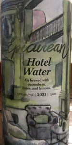Epicurian Series 2021 - Hotel Water