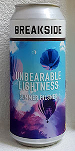 Unbearable Lightness Summer Pilsner