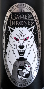 Game Of Thrones, Winter Is Coming: Ghost Visions Lager