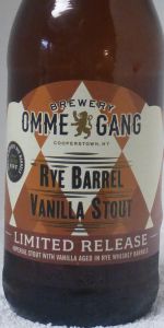 Rye Barrel Vanilla Stout