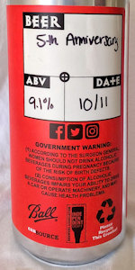 5th Anniversary West Coast Double IPA