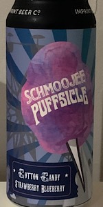 Schmoojee Puffsicle Cotton Candy Strawberry Blueberry