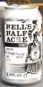 Hell's Half Acre Bourbon Aged Stout: Midnight Orange