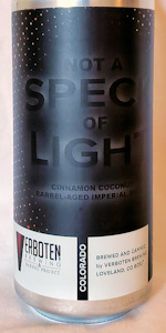Not A Speck Of Light: Coconut Cinnamon