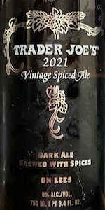 Trader Joe's 2021 Vintage Spiced Ale