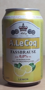 A. Le Coq Fassbrause 0,0% Lemon