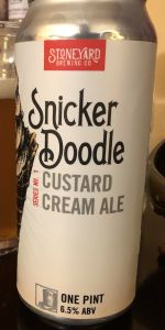 Snicker Doodle Custard Cream Ale