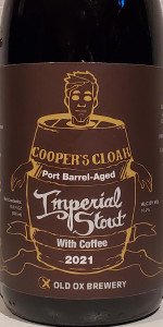 Cooper's Cloak Port Barrel Aged With Coffee
