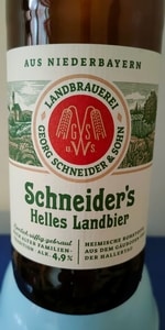 Schneiderâs Helles Landbier