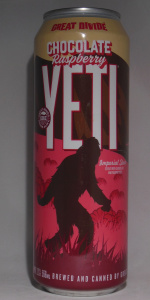 Great Divide Chocolate Raspberry Yeti 19 oz can - Beverages2u