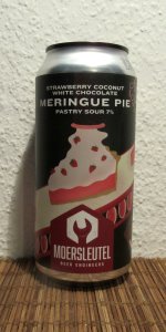 Strawberry Coconut White Chocolate Meringue Pie