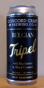 Belgian Tripel with Blackberry & Black Currant