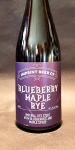 Blueberry Maple Rye Imperial Stout