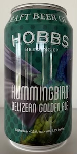 Hummingbird Belizean Golden Ale