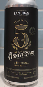 5 Year Anniversary Historical IPA