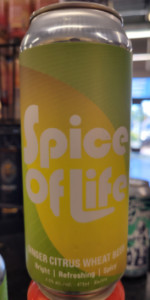 Spice of Life Ginger Citrus Wheat Beer