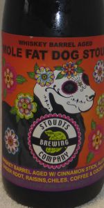 Whiskey Barrel Aged Mole Fat Dog Stout