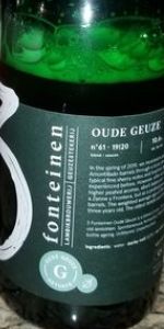 Oude Geuze Geturfd - Blend 61- peated sherry barrel