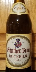 GÃ¼nther BrÃ¤u Bockbier Hell