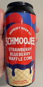 Schmoojee Strawberry Blueberry Waffle Cone