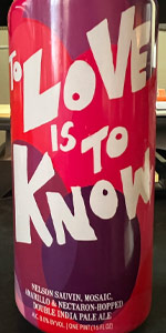 To Love Is To Know