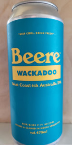 Wackadoo  West Coast Ish Australia IPA
