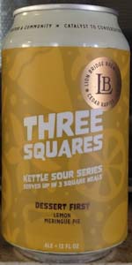 Three Squares: Dessert First (Lemon Meringue Pie)