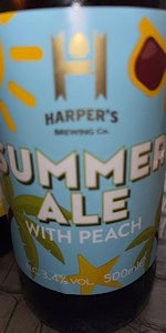 Harperâs Summer Ale with Peach