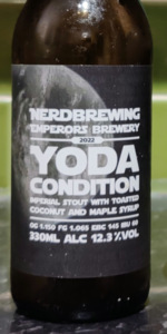 Yoda Condition Imperial Stout With Toasted Coconut And Maple Syrup